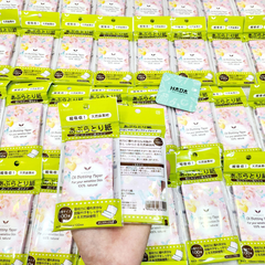 GIẤY THẤM DẦU DÀNH CHO DA NHẠY CẢM 100% TỪ NGUYÊN LIỆU TỰ NHIÊN S SELECT NHẬT BẢN (100 TỜ/GÓI)