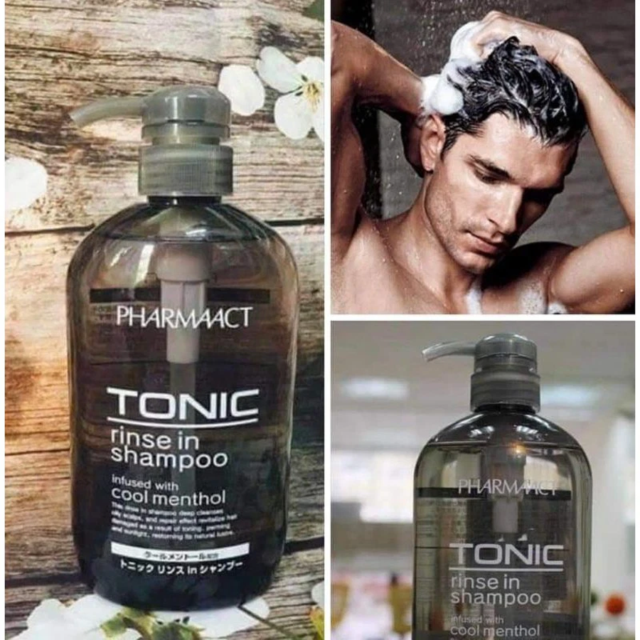 Dầu gội xả Nam cho tóc gàu Tonic Pharmaact 600ml