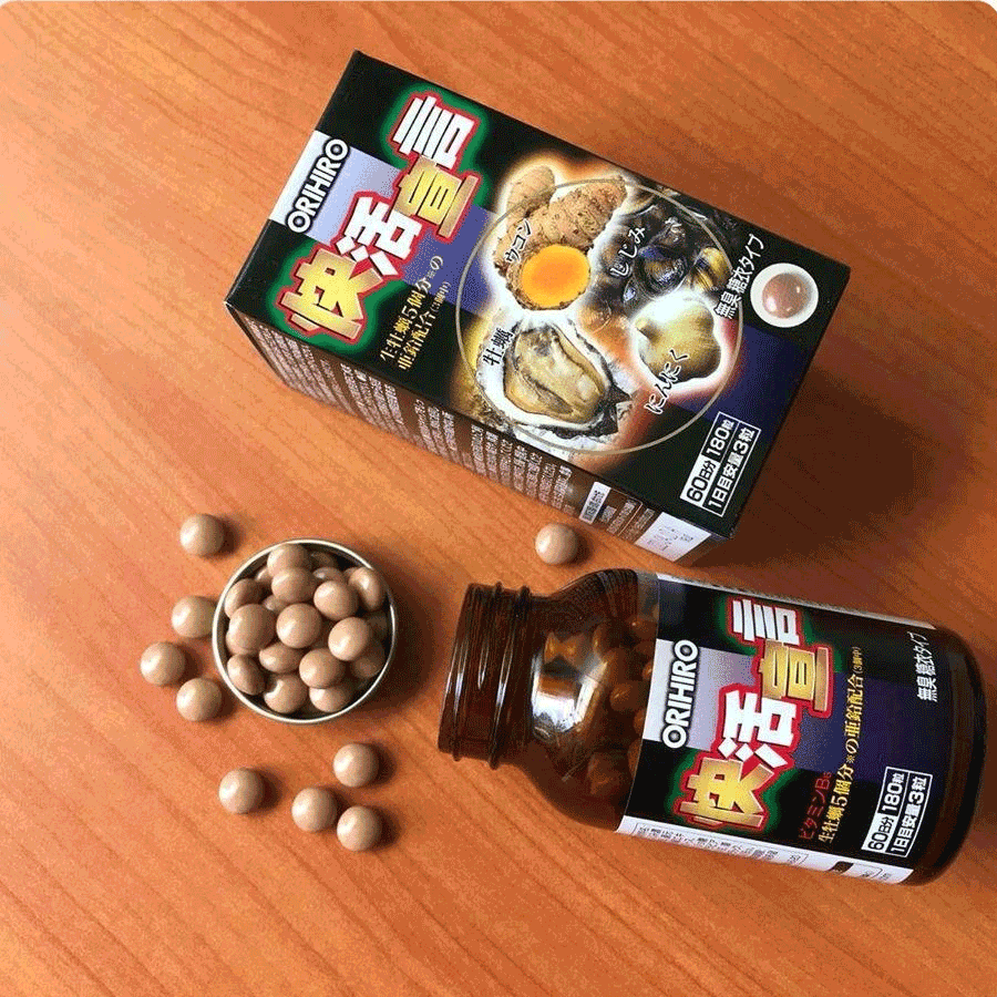 Thực phẩm chức năng tinh chất hàu tươi, tỏi, nghệ Orihiro Nhật Bản (180 viên)