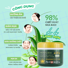 KEM DƯỠNG ẨM LÀM MỀM MỊN DA CHIẾT XUẤT LÔ HỘI OMI MENTURM 185g