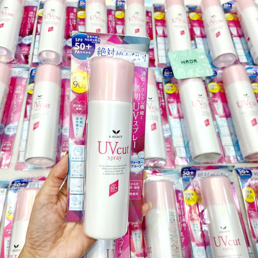 Xịt chống nắng chống nước, dưỡng da S Select UV Cut Spray SPF50+ PA++++ 90g