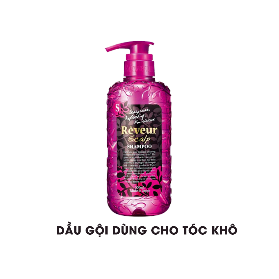 Dầu gội,dầu xả chăm sóc da đầu và ngăn ngừa gàu ngứa Rêveur 500ml