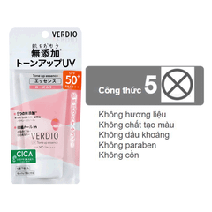 TINH CHẤT CHỐNG NẮNG NÂNG TONE SÁNG HỒNG DÀNH CHO DA NHẠY CẢM OMI VERDIO SPF50+ PA++++ 50G ( NHÃN HỒNG)