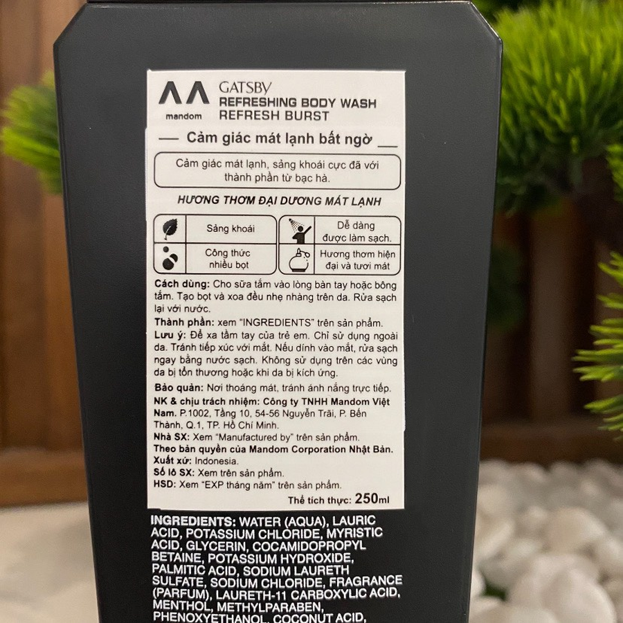 Sữa Tắm Nam Gatsby Refresh Burst 250ml