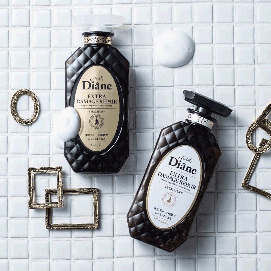Cặp dầu gội xả phục hồi tóc hư tổn nặng Moist Diane Extra Damage Repair Nhật Bản 450ml