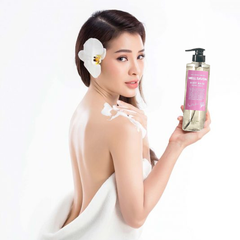SỮA TẮM NƯỚC HOA DƯỠNG MỀM MỊN DA MELLSAVON HƯƠNG HOA CAM NGỌT NGÀO 460ML