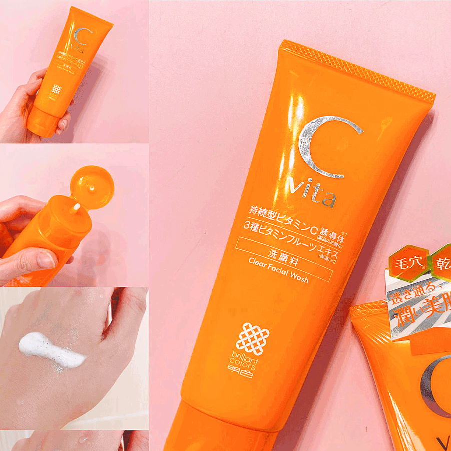 Meishoku C vita Clear Facial Wash - Sữa rửa mặt sáng da C vita