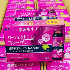 Nước Uống Collagen Asta Perfect Asahi - Màu Hồng Nhật Bản 50ml x 10 Chai