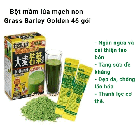 Bột lúa non Barley Golden Nhật Bản hộp 46 gói
