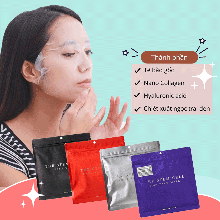 Mặt nạ Tế Bào Gốc The Stem Cell Face Mask (Hộp 30 Miếng)