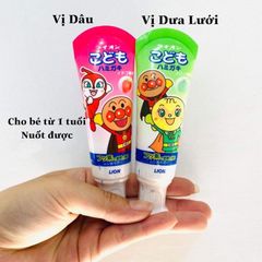 Kem Đánh Răng LION Nhật Bản Nuốt Được Cho Bé, Dành Cho 12 Tháng Tuổi Trở Lên 40G
