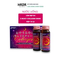 Nước uống Collagen  S Select Collagen Drink Làm Mờ Vết Nhăn, Làm Mềm Mịn Da, Tăng Đàn Hồi Da, Giúp Móng, Tóc Chắc Khỏe