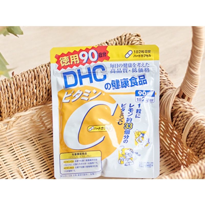 Viên Uống Vitamin C DHC Nhật Bản Giúp Tăng Cường Sức Đề Kháng, Đẹp Da, Ngừa Mụn, Sạm Da.