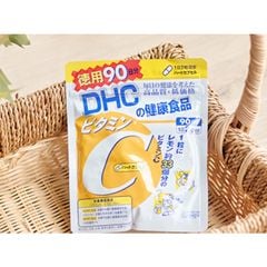 Viên Uống Vitamin C DHC Nhật Bản Giúp Tăng Cường Sức Đề Kháng, Đẹp Da, Ngừa Mụn, Sạm Da.