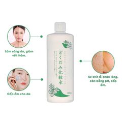 Nước Hoa Hồng Lotion Diếp Cá, Tía Tô DOKUDAMI giảm mụn 500ml