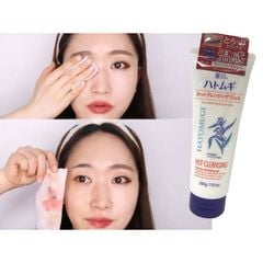 Gel Tẩy Trang Hatomugi Sạch Sâu Giảm Mụn Đầu Đen Hot Cleansing Gel Chiết Xuất Ý Dĩ Nhật Bản - 200g