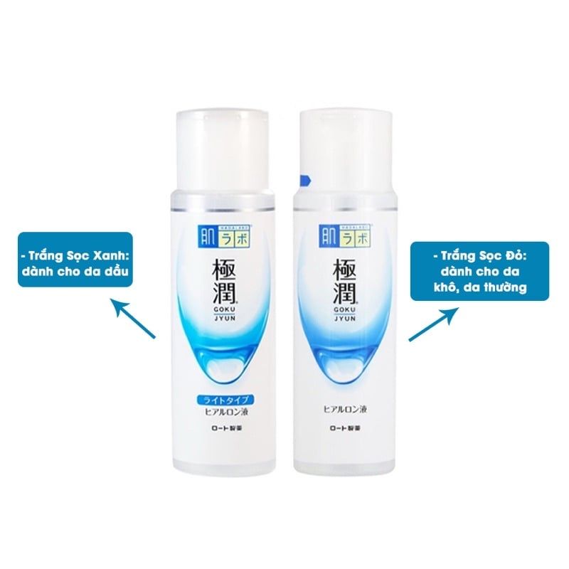Nước Hoa Hồng Hada Labo Goku Jyun ROHTO Dưỡng Ẩm Sáng Da, Dưỡng Trắng 170Ml