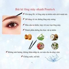 Bút Kẻ Lông Mày Nhanh Quick Eyebrow Pourto A