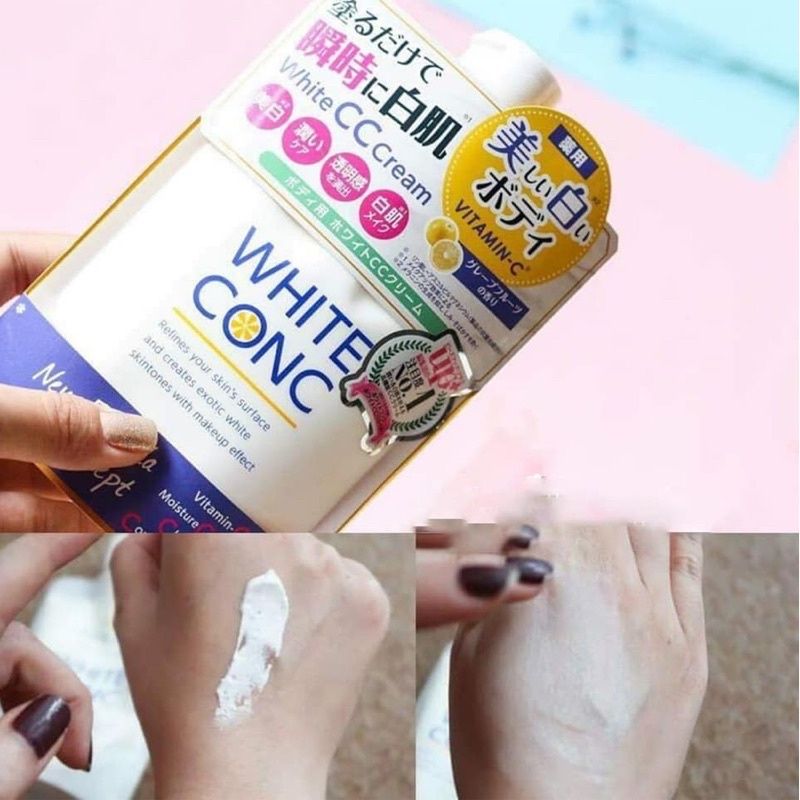Dưỡng Thể Nâng Tông Trắng Da Body White Conc Cc Cream 200g