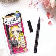 Bút Kẻ Mắt Nước Eyeliner Kiss Me Nhật Bản Không Trôi, Không Lem, Chống Nước, Đầu Cọ Mảnh 0,1 mm, Đường Kẻ Sắc Nét
