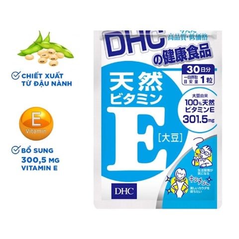 [ Viên uống Vitamin E DHC ] Ngừa Lão Hoá, Da Mịn.