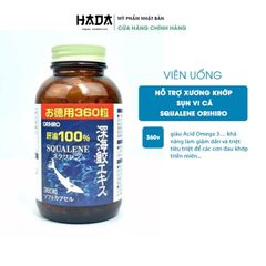 Viên Uống Sụn Vi Cá Mập Orihiro Squalene Nhật Bản 360 Viên