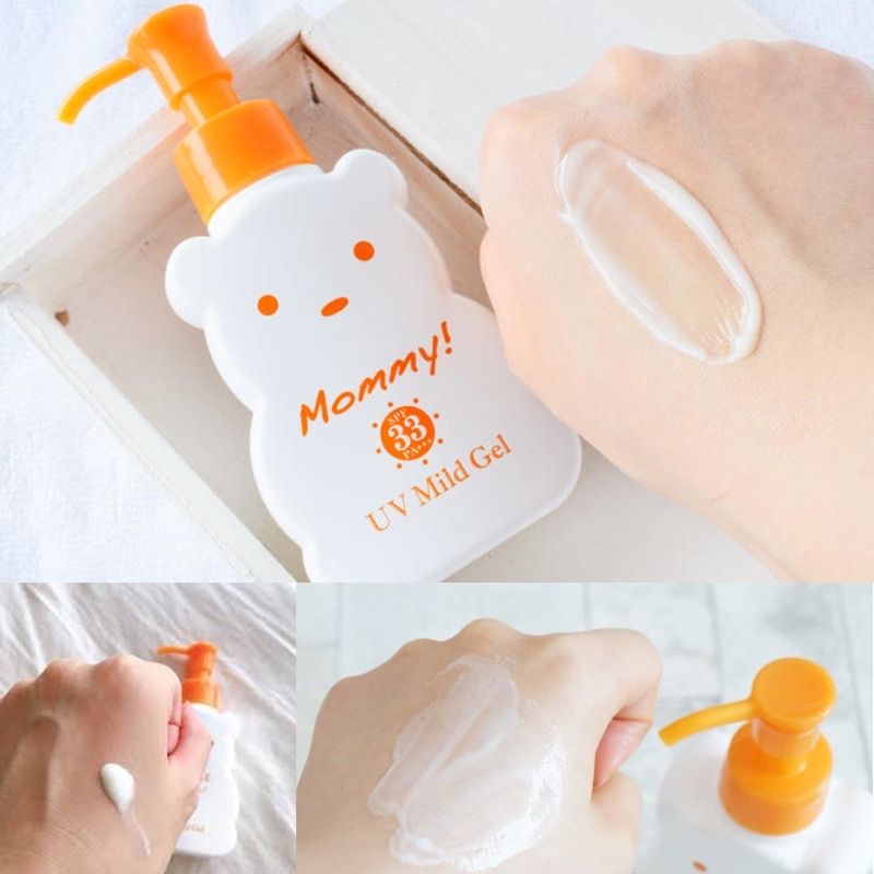Kem Chống Nắng Cho Mẹ Bầu và Bé Kiss Me Mommy UV Mild Gel SPF33PA +++100g