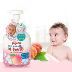 [Sữa Tắm Trẻ Em] Pigeon Nhật Bản Hương Đào Dưỡng Ẩm, Sạch Da, Ngừa Viêm Da, Ngừa Rôm Sảy, Phù Hợp Cả Trẻ Sơ Sinh 450ml