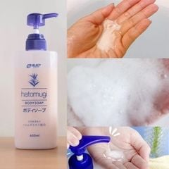 Sữa Tắm Dưỡng Ẩm Trắng Da Hatomugi Body Soap S Select Sạch Da Sạch Nhờn Dịu Nhẹ Cho Da 600 ml
