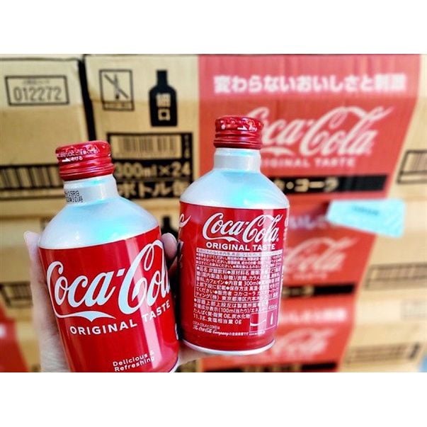 Nước Ngọt Coca Cala Nắp Vặn Nhật Bản Thùng 24 Lon- 300ML