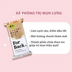 [Xà Bông Giảm Mụn Lưng] For Back Soap 135 Gr- Nhật Bản