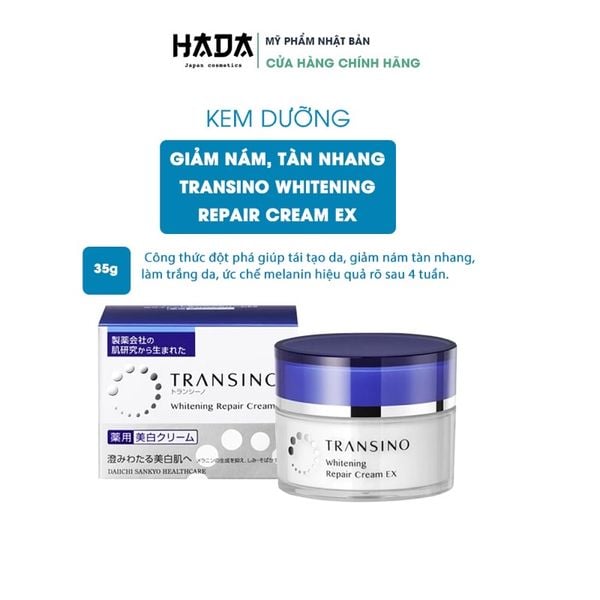 Kem Dưỡng Ẩm, Giảm Nám, Ngừa Nám Whitening Repair Cream Nhật Bản 35g