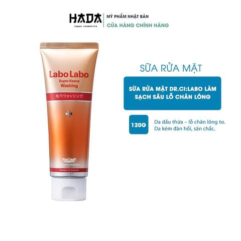 [Sữa rửa mặt] Labo Labo làm sạch sâu, se khít lỗ chân lông 120g