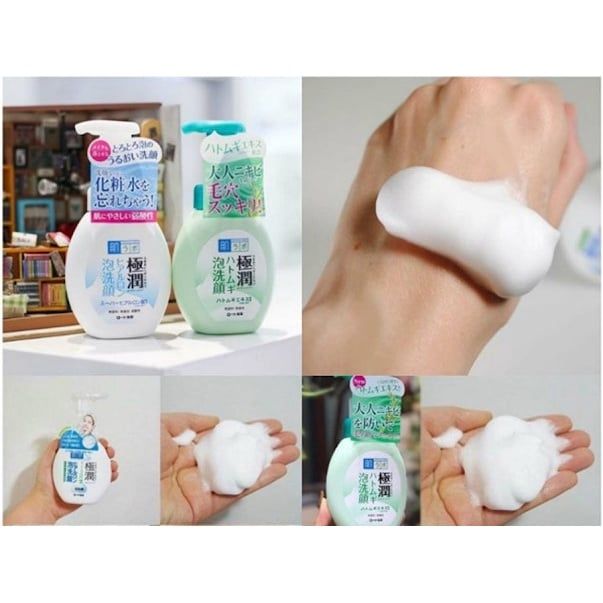 Sữa rửa mặt ngừa mụn tạo bọt Dưỡng Ẩm Cho Mọi Loại Da Hadalabo vòi 160ml