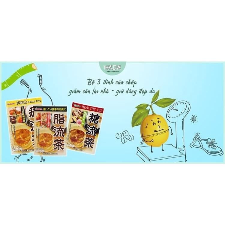 Trà Hỗ Trợ Giảm Cân YaMaKan 24 Gói -Bộ 3 Đỉnh Giảm Cân Tại Nhà - Giữ Dáng Đẹp Da