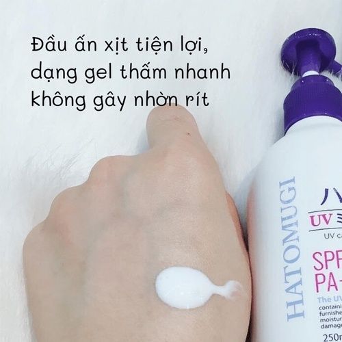 Sữa Dưỡng Thể Hatomugi Chống Nắng Làm Trắng Da Cấp Ẩm SPF50 PA+++ 250ml