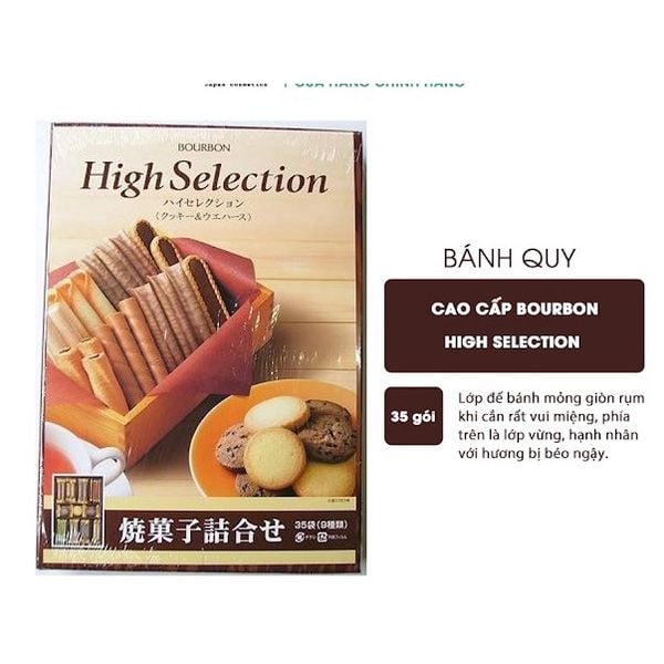 Bánh Quy High Selection Bourbon Nhật Bản -Hộp 9 Vị 35 Cái