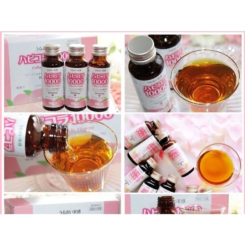 Collagen De HAPPY 10000mg Dạng Nước Nhật Bản 10 Lọ
