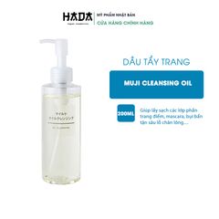 Dầu tẩy trang Muji Oil Cleansing Nhật Bản Nhẹ Dịu Da Nhạy Cảm 200ml