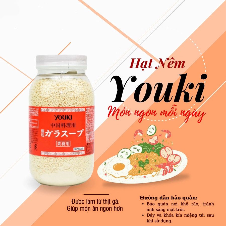 Hạt Nêm Youki Nhật Bản Mẩu Mới 500G
