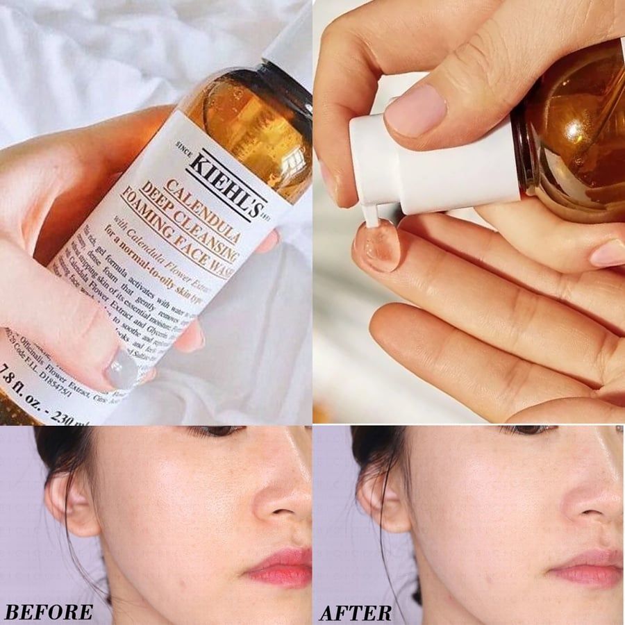 Sữa Rửa Mặt Tạo Bọt Hoa Cúc Calendula Deep Cleansing Foaming Face Wash Mỹ Làm Sạch Bụi Bẩn 230ml