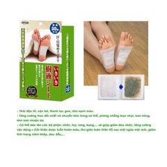 Miếng Dán Thải Độc Chân Kenko To Plan Nhật Bản Đào Thải Các Độc Tố Ra Khỏi Cơ Thể Qua Lòng Bàn Chân (Hộp 30 miếng)