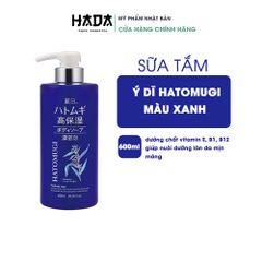 Sữa Tắm Trắng Da, Dưỡng Ẩm Sáng Da Hạt Ý Dĩ  Reihaku Hatomugi The Body Soap 600ml