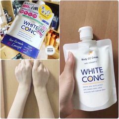 Dưỡng Thể Nâng Tông Trắng Da Body White Conc Cc Cream 200g