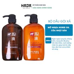 Bộ Dầu Gội Xã Tóc Mềm Mượt Mỡ Ngựa Horse Oil 600ml