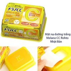 Mặt Nạ Dưỡng Trắng Vitamin C Melano CC Mask 20 Cái