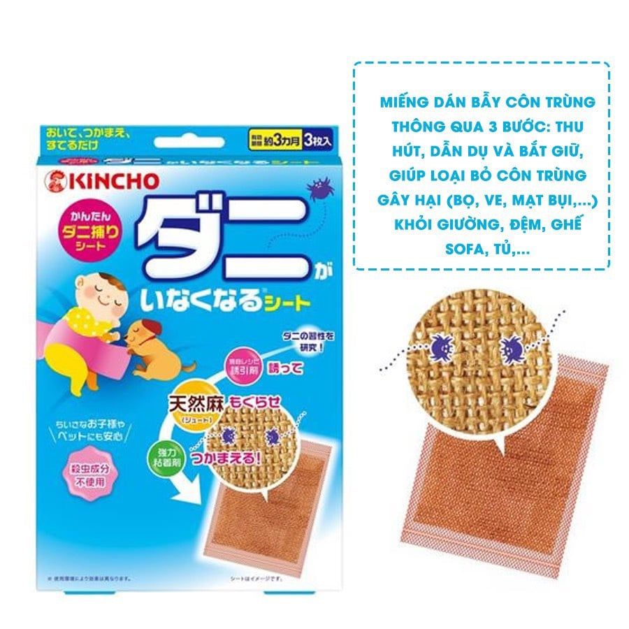 MIếng Dán Bẫy Côn Trùng Kincho 3 Miếng/ Hộp