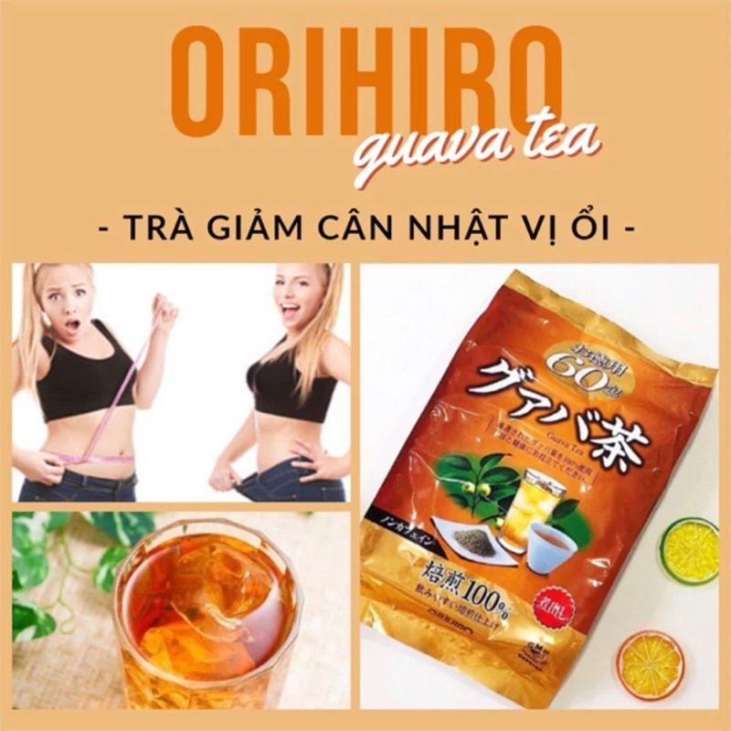 Trà Ổi Hỗ Trợ Giảm Cân Orihiro Nhật Bản (Gói 60 túi)