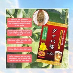 Trà Lá Ổi Yuwa 100% Lá Ổi Guava Tea Thanh Nhiệt Giảm Cân Nhật Bản