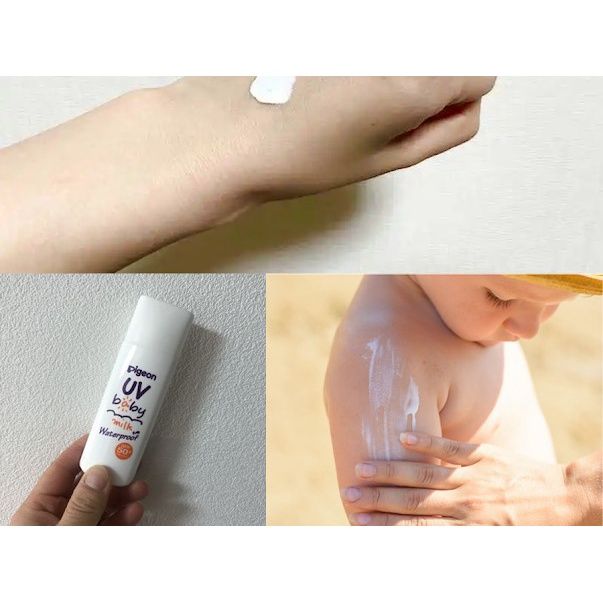 Kem Chống Nắng Pigeon Chống Thấm Nước SPF50  Dành Cho Bé 20g- Nhật Bản